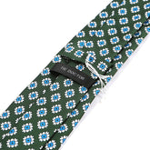 Amadi Dark Green Floral IMS Tie 7.5cm - Tie Doctor